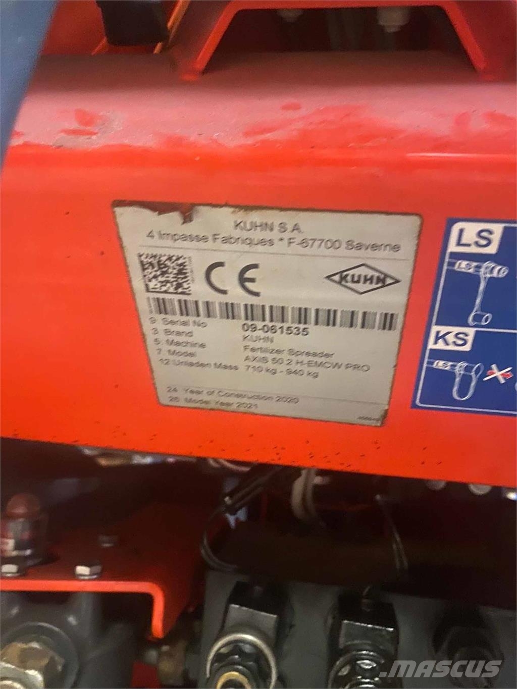 Kuhn AXIS 50.2 H-EMC-W Gjødselspredere Flytende-form