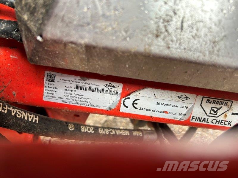 Kuhn AXIS 50.2 H-EMC-W Gjødselspredere Flytende-form