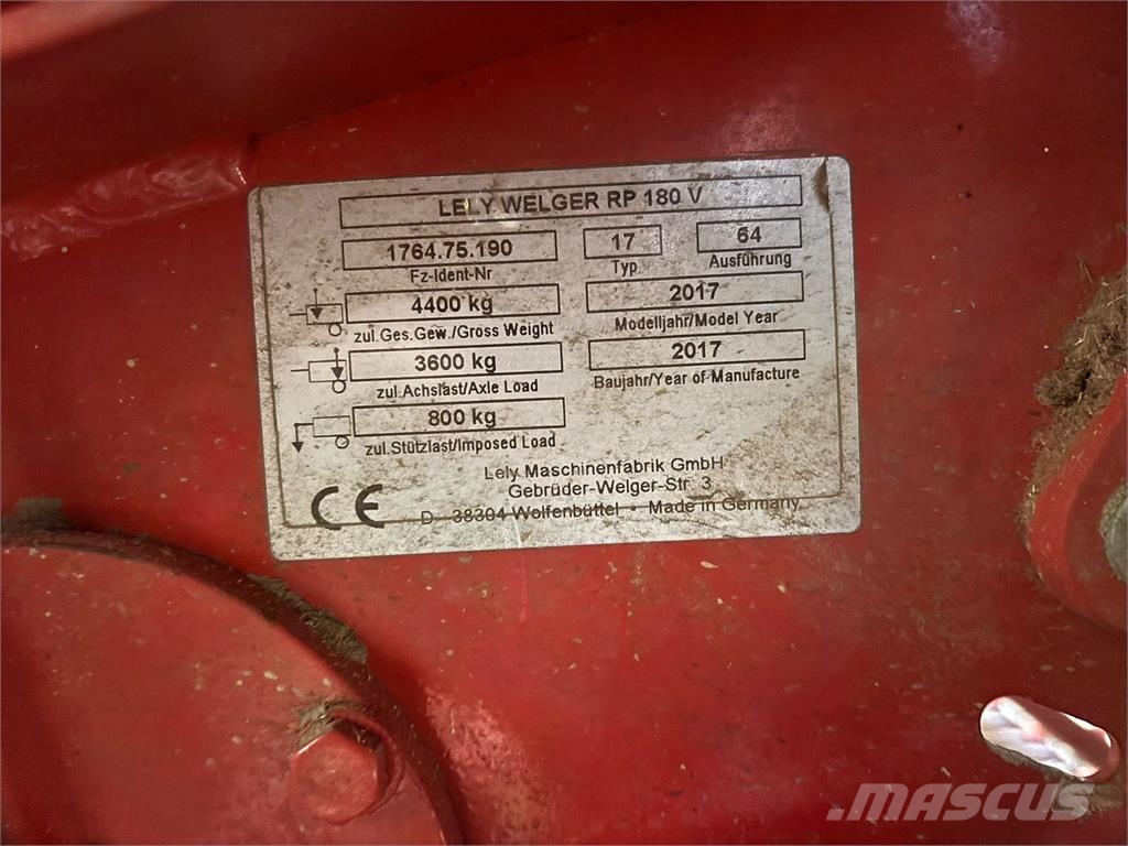 Lely WELGER RP 180 V XTRA Rakes and tedders