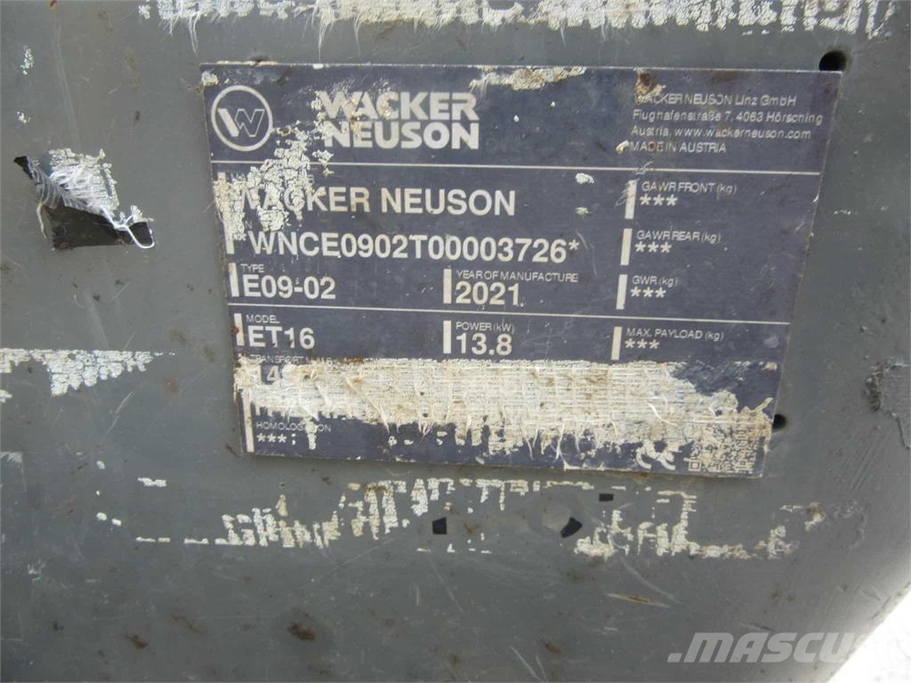 Wacker Neuson ET16 Crawler excavators