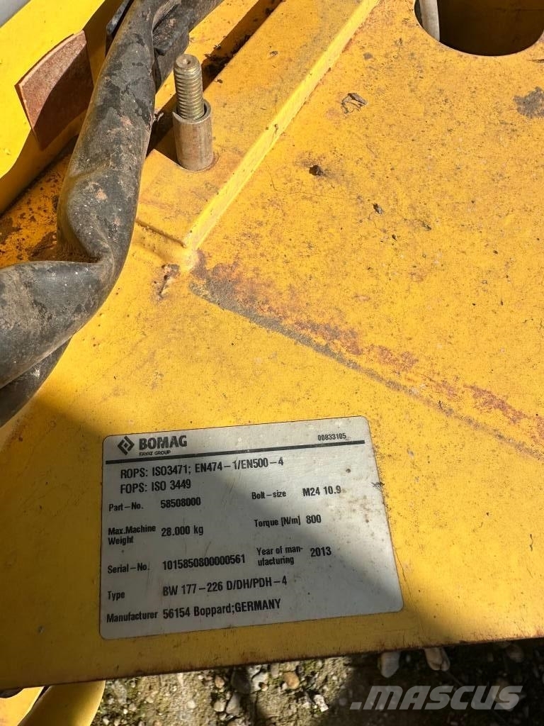 Bomag BW 177-226 D/DH CABIN Kabine i unutrašnjost
