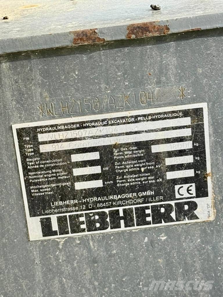 Liebherr 914 حفارات بعجل