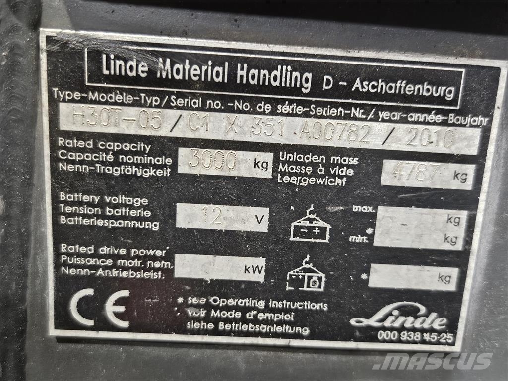 Linde H30T Газові навантажувачі