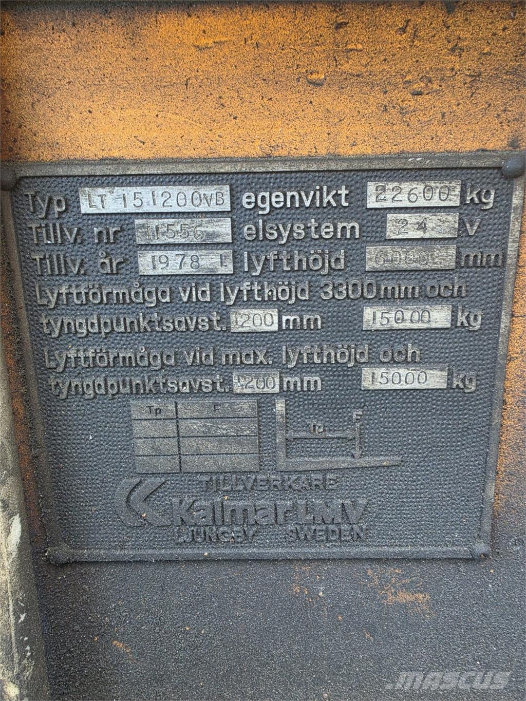 Kalmar LT 15/1200VB Dieseltrukit
