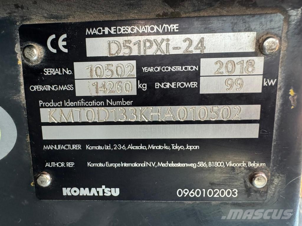 Komatsu D51PXi-24 | TOPCON Bulldozer