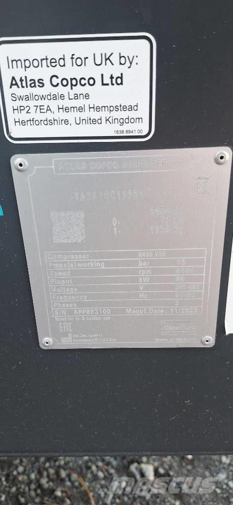 Atlas Copco H450 Συμπιεστές