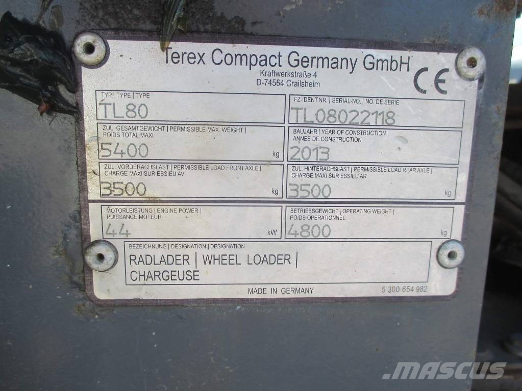 Terex TL 80 Фронтальные погрузчики