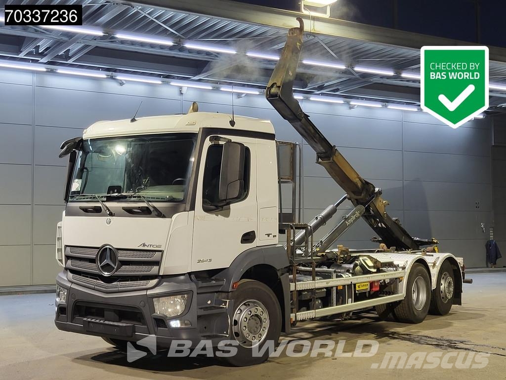 Mercedes-Benz Antos 2543 6X2 Marrel AL 18PA containersystem Lift Sunkvežimiai su keliamuoju kabliu