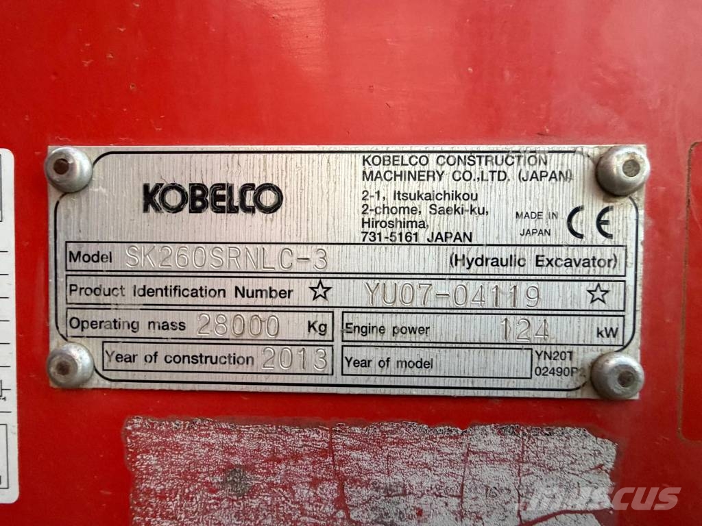 Kobelco SK 260 SR LC-3 Pelle sur chenilles