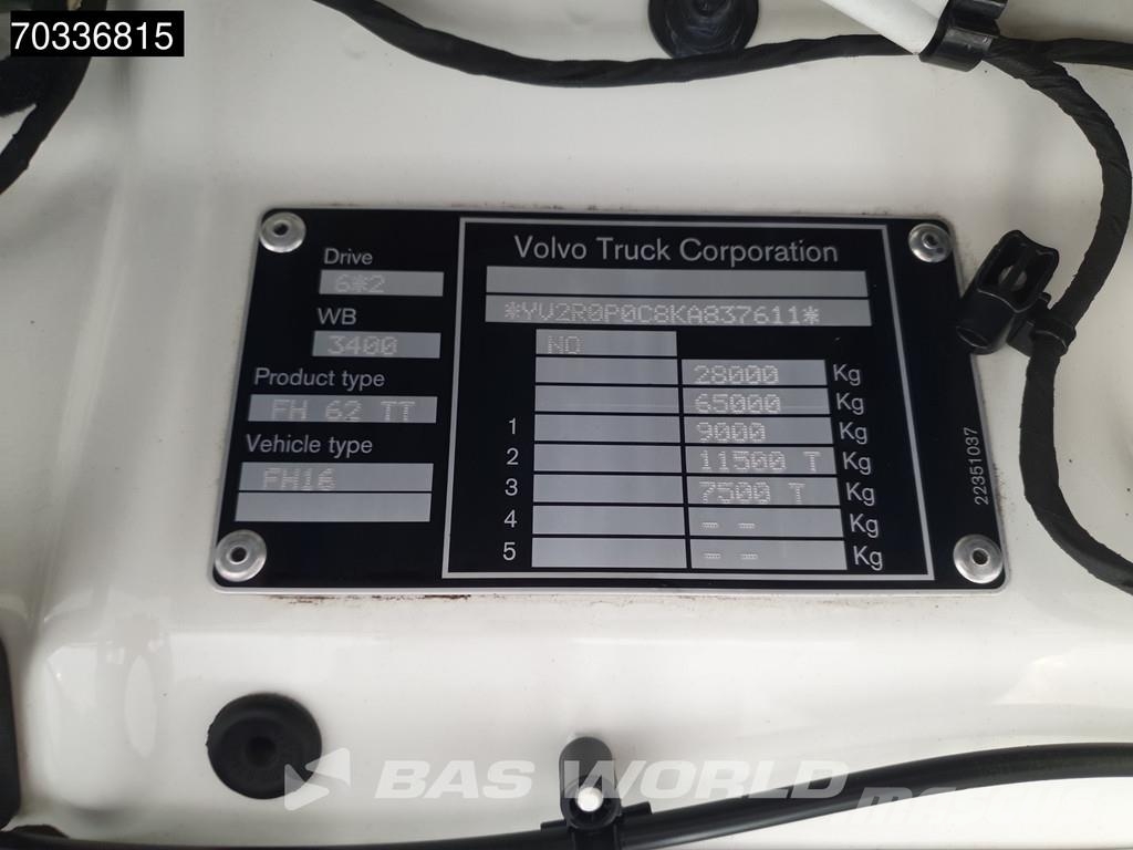 Volvo FH16 750 6X2 Retarder Full-Air 2x Tanks Hydraulic Tractor Units