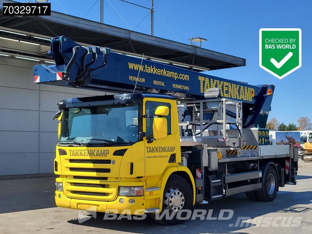 Scania P280 P 4X2 45 meter Wumag-Palfinger WT450 Hubarbei Kranen voor alle terreinen