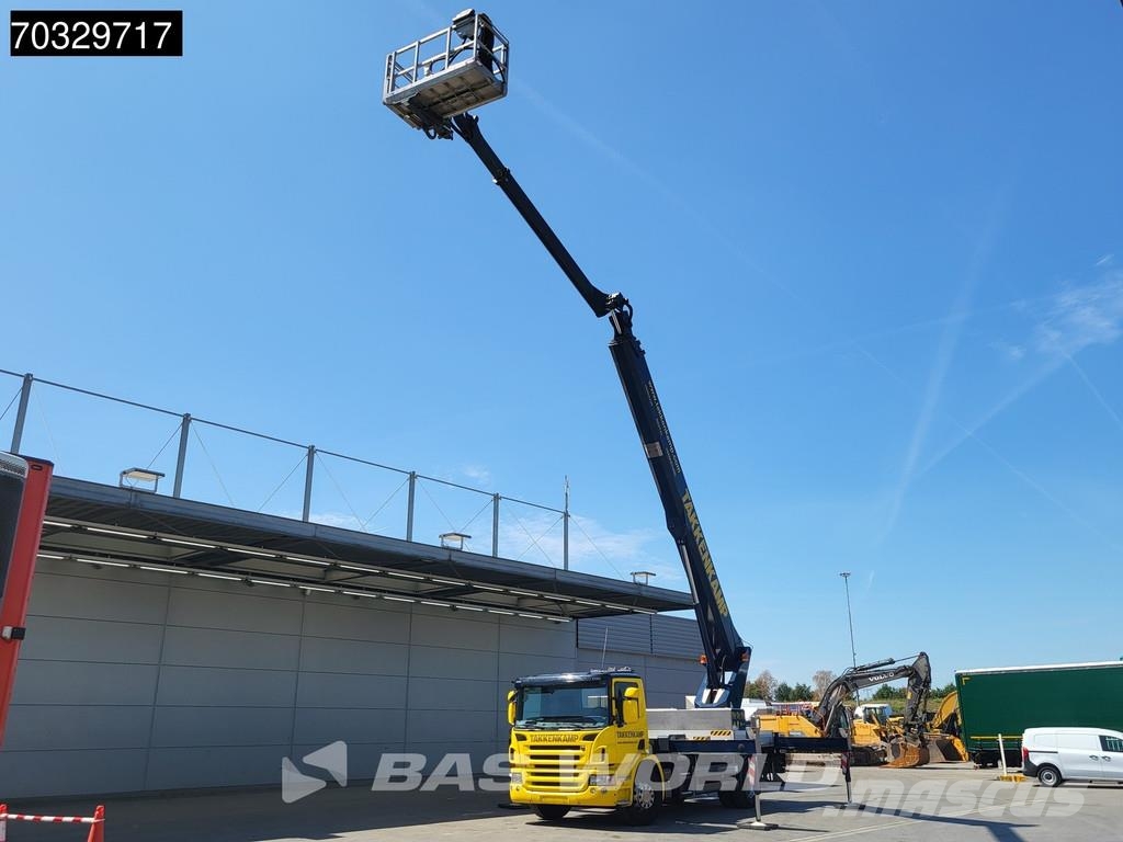 Scania P280 P 4X2 45 meter Wumag-Palfinger WT450 Hubarbei Kranen voor alle terreinen