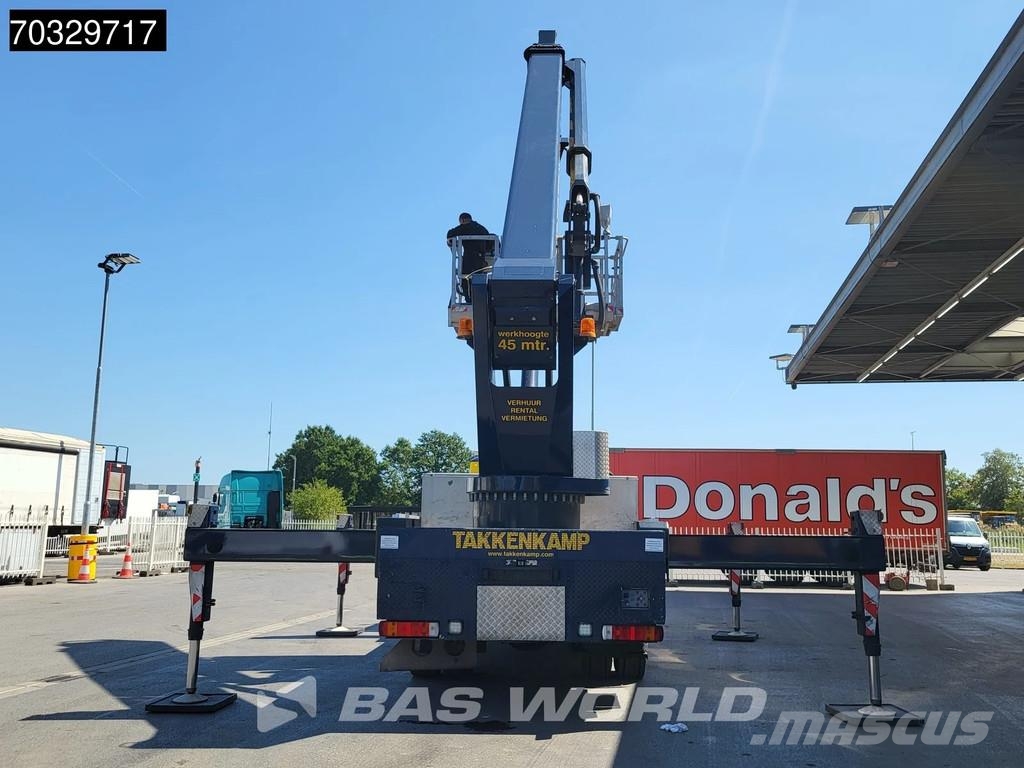 Scania P280 P 4X2 45 meter Wumag-Palfinger WT450 Hubarbei Kranen voor alle terreinen