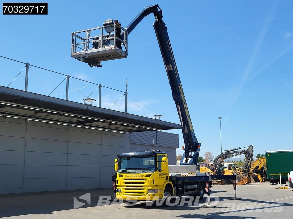 Scania P280 P 4X2 45 meter Wumag-Palfinger WT450 Hubarbei Kranen voor alle terreinen