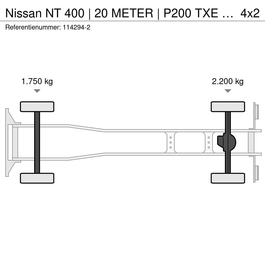 Nissan NT 400 | 20 METER | P200 TXE | 3.5 TON Nostolava-autot