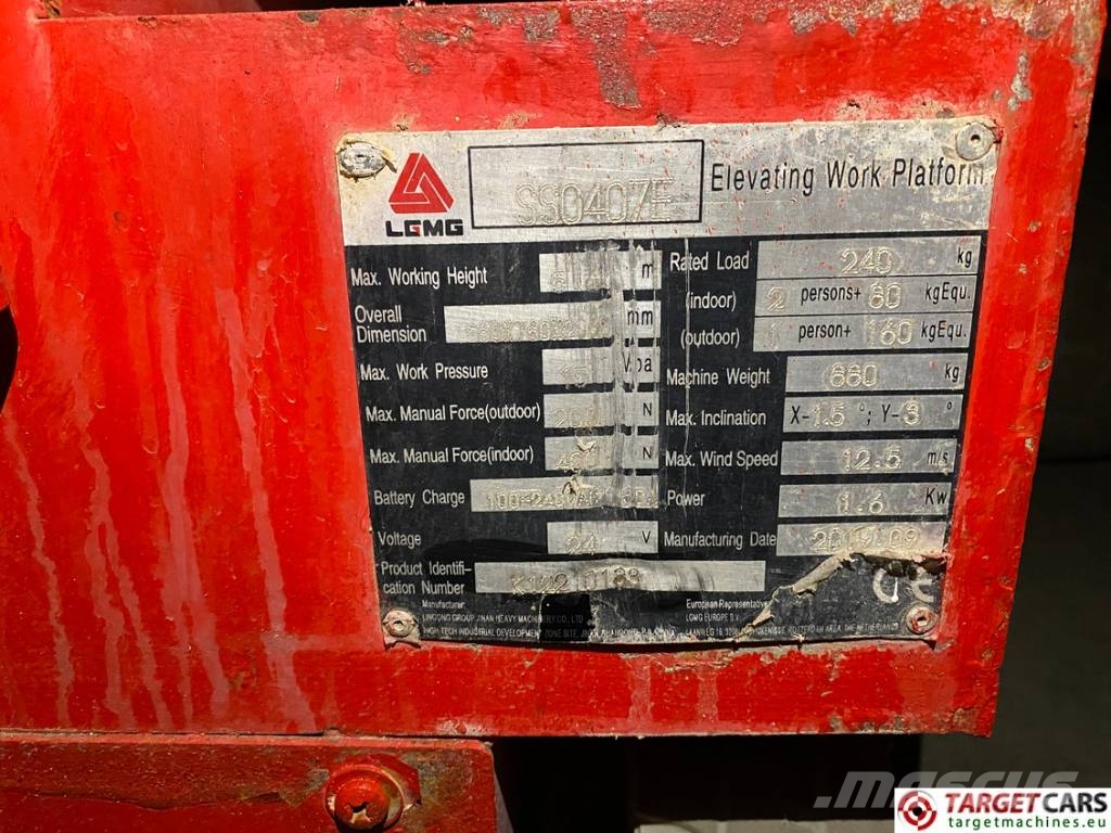 LGMG SS0407E Electric SS1230E Scissor Work Lift 560cm Ножничные подъемники