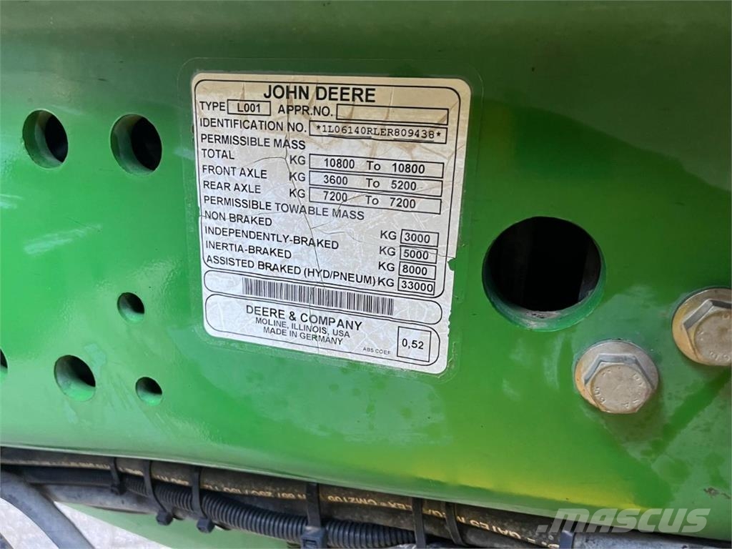 John Deere 6140R Tracteur