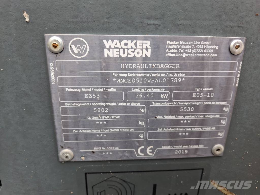 Wacker Neuson EZ 53 Miniexcavadoras