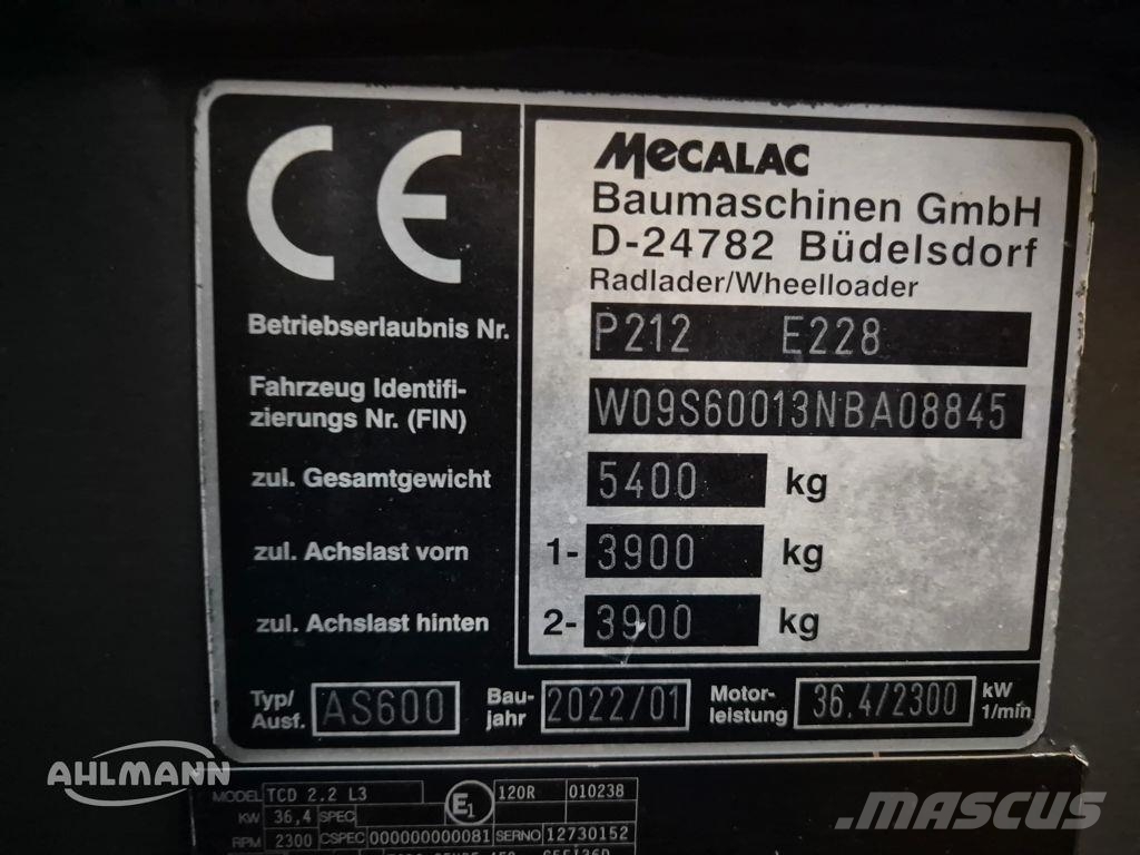 Ahlmann AS 600 Wheel loaders