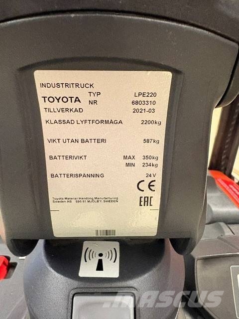 Toyota LPE 220 平台型低架升降機