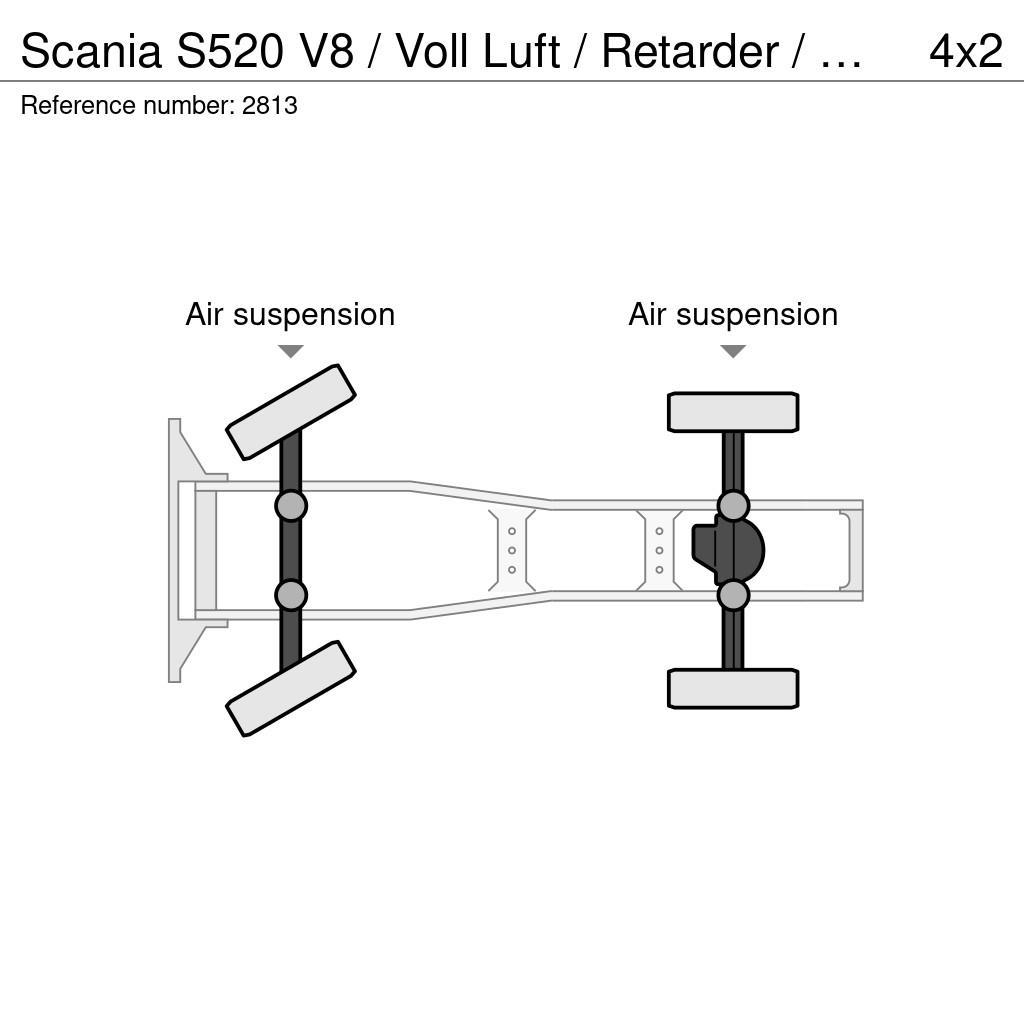 Scania S520 V8 / Voll Luft / Retarder / Euro 6 Sattelzugmaschinen
