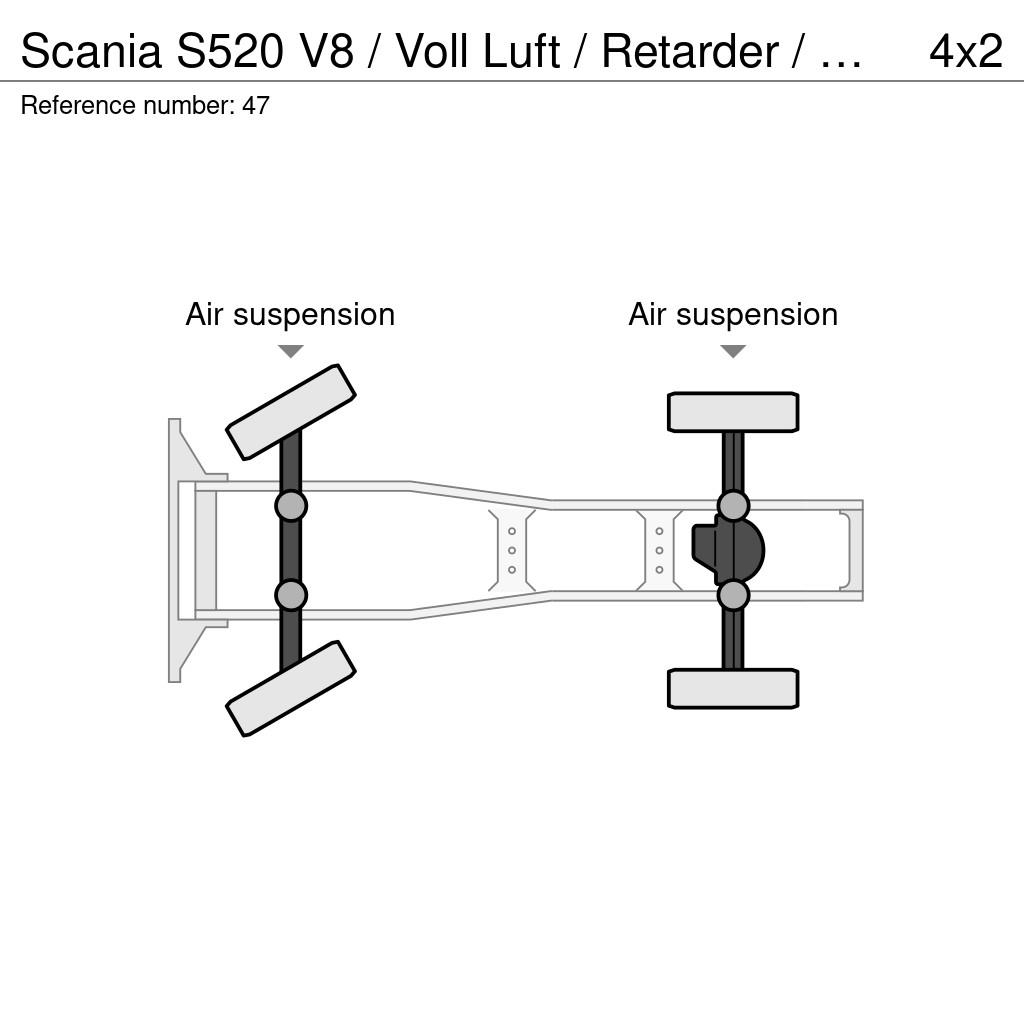 Scania S520 V8 / Voll Luft / Retarder / Euro 6 وحدات الجر