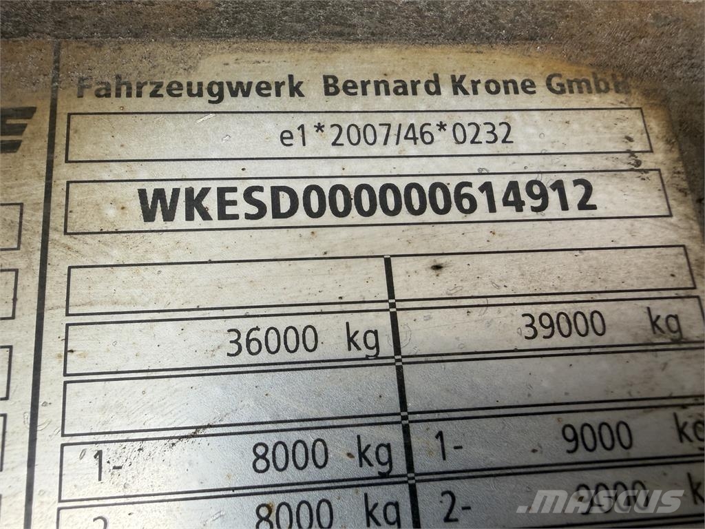 Krone Iný model VIN 912 Plachtové návesy