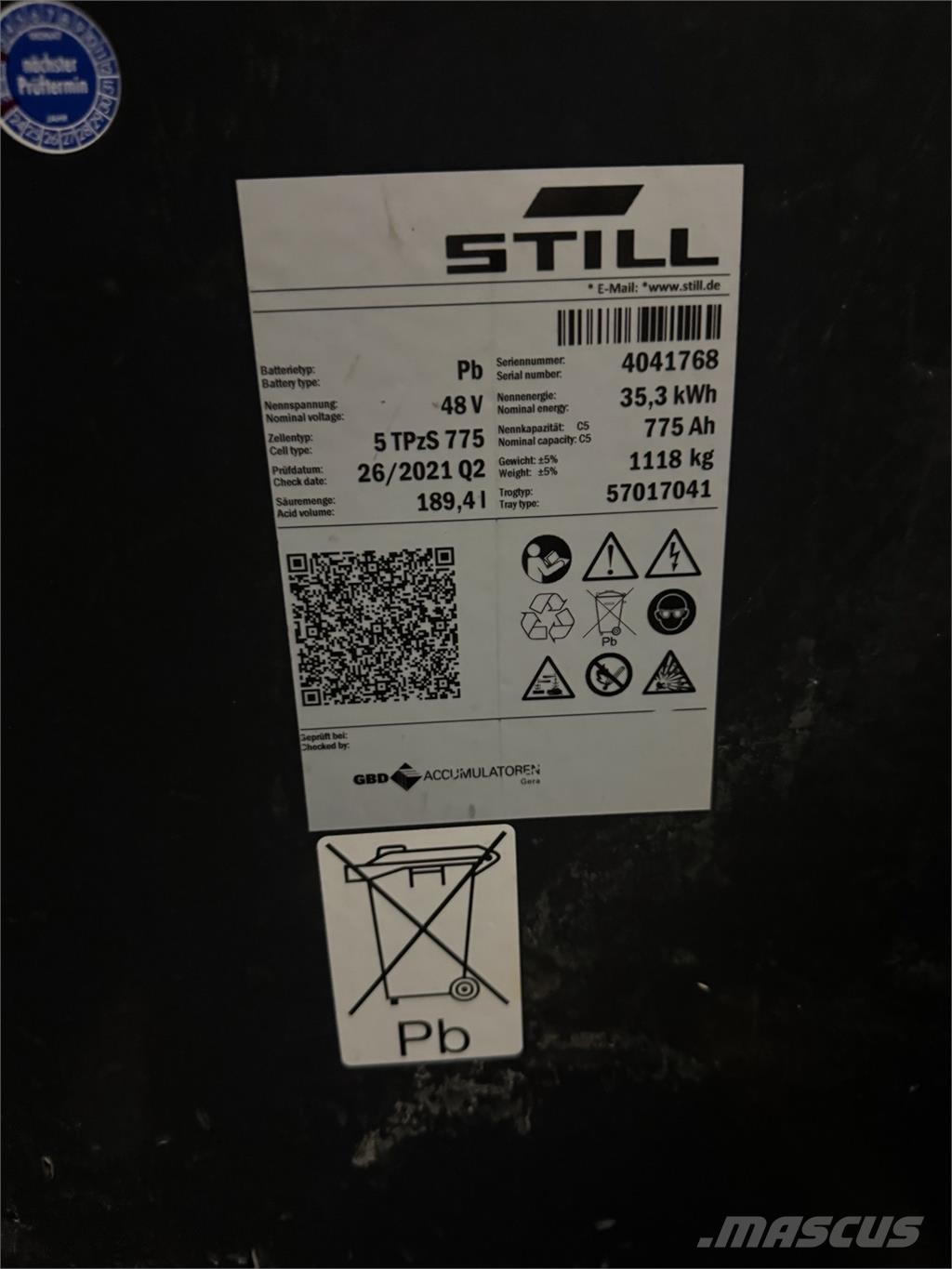 Still RX20-18PH --> res. CP 18.09.26! Electric forklifts