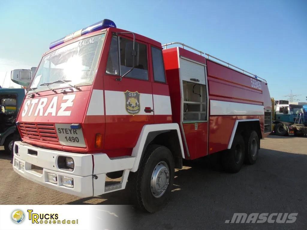 Steyr 1490 + Manual + 6X6 + 16000 L + TATRA Camiones de bomberos
