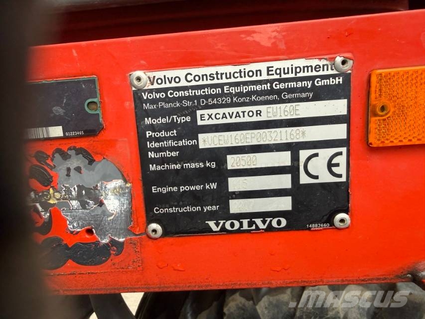 Volvo EW160E Ratasekskavaatorid