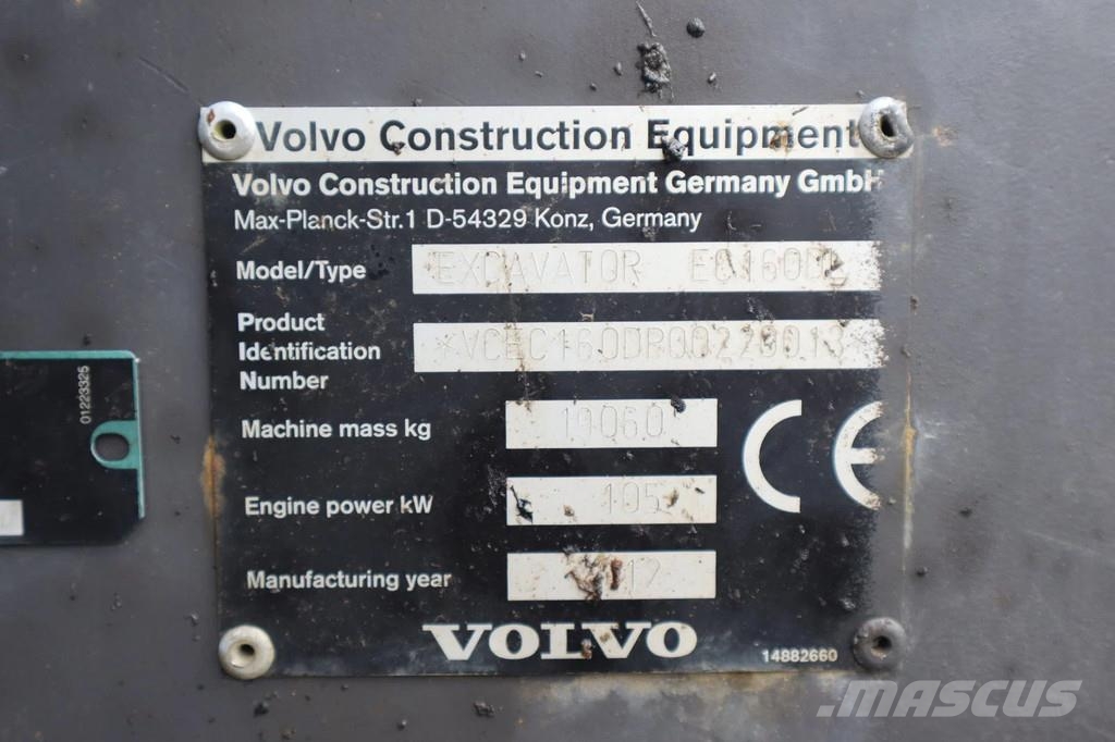 Volvo EC160D L | ROTOTILT | BUCKET | QUICK COUPLER Crawler excavators