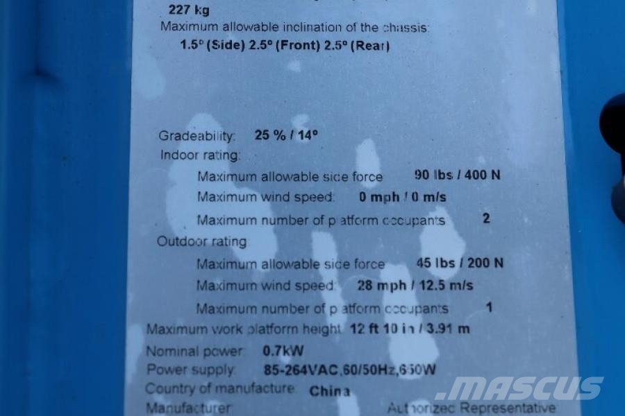 Genie GS1330M Valid inspection, *Guarantee! All-Electric Elevadores de tesoura