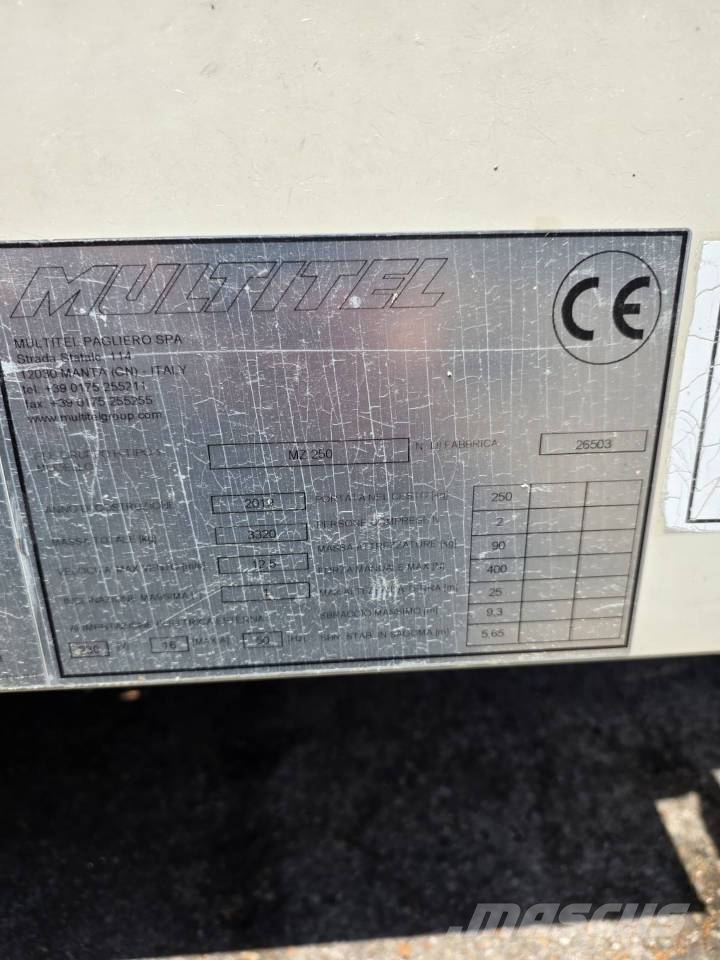Multitel MZ 250 المنصات الهوائية المثبتة على شاحنة