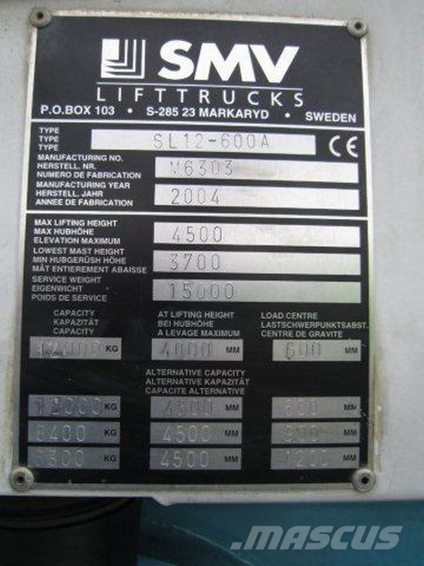 SMV SL12-600A Diesel forklifts