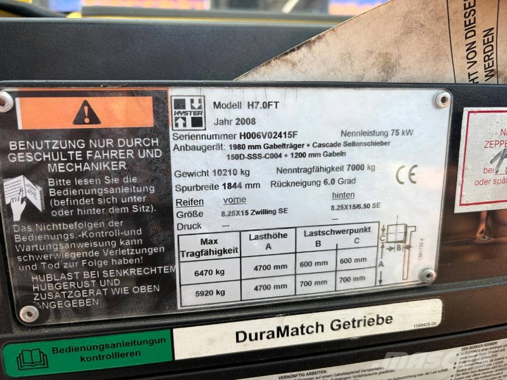 Hyster H 7.00 FT Nestekaasutrukit