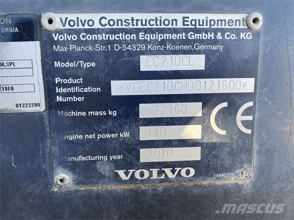 Volvo EC 210 C L Gravemaskiner på larvebånd