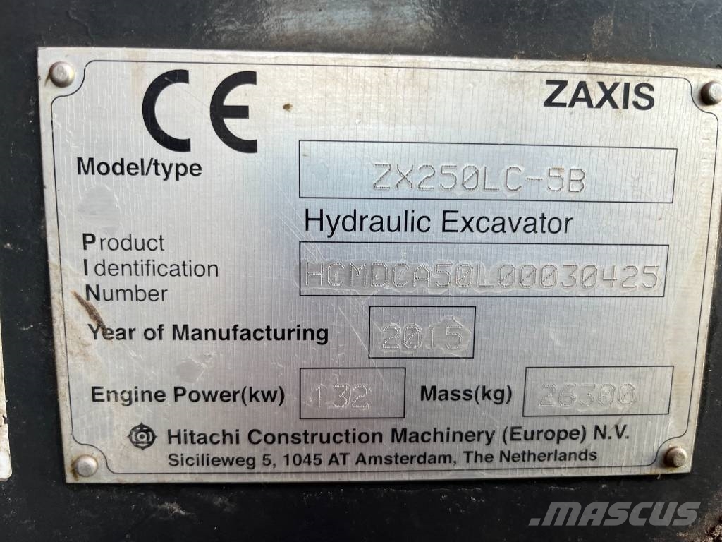 Hitachi ZX 250 LC-5B 履帶式 挖土機/掘鑿機/挖掘機