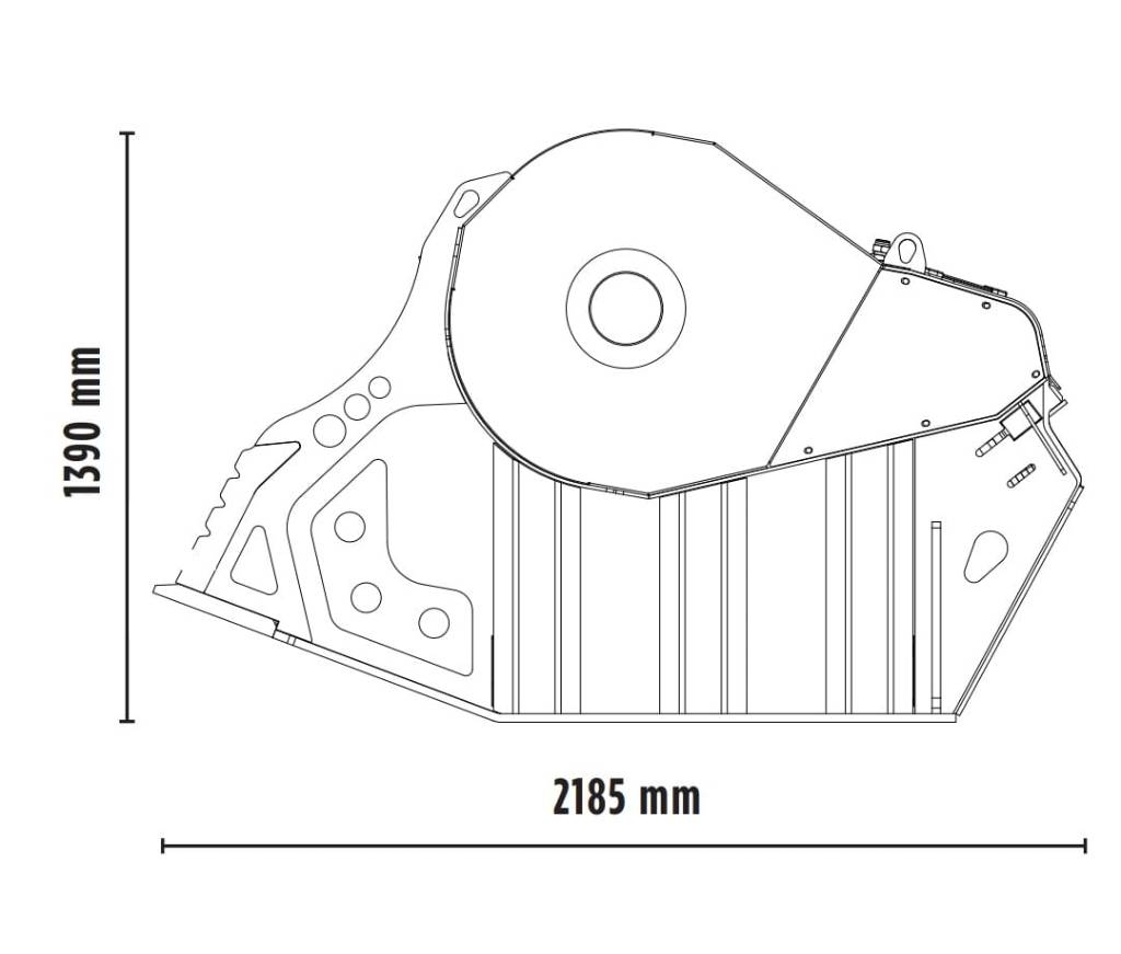 MB Crusher BF120.4 S4 Baldes de trituração