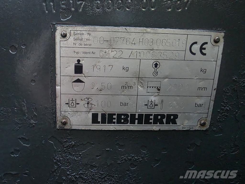  liebherrr gm 20 3500 liter clamshell خطاطيف
