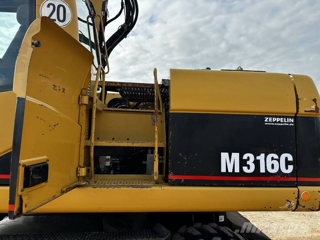 CAT M 316 C full Hydr. Klima German machine ! Mobilbagger