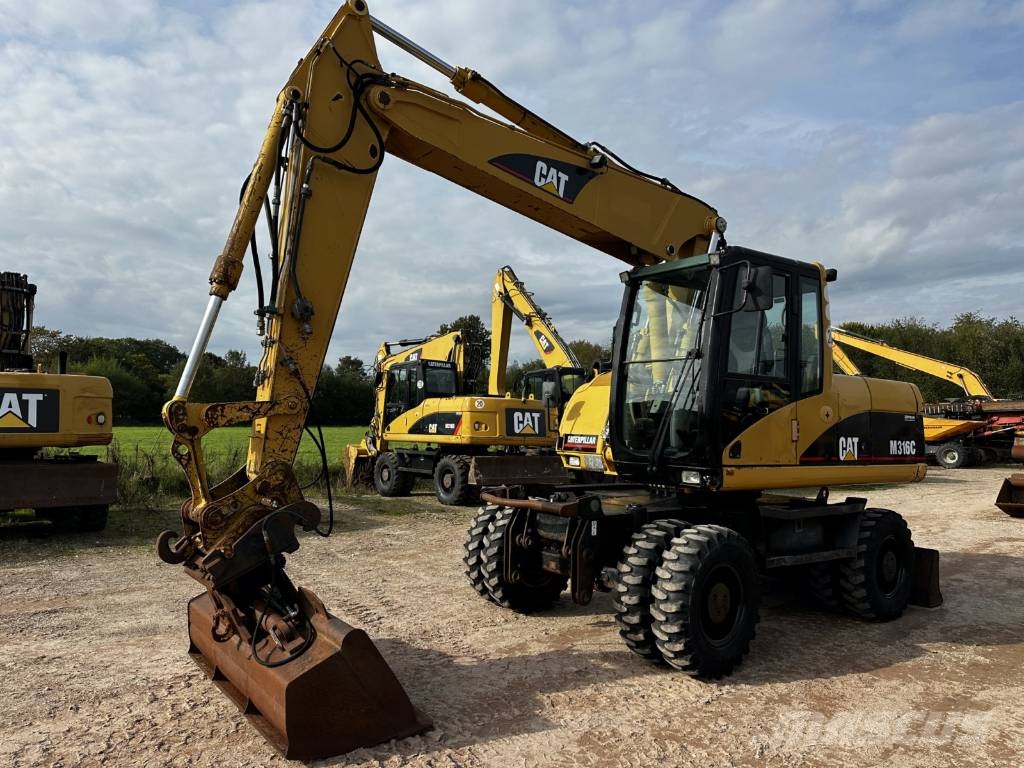 CAT M 316 C full Hydr. Klima German machine ! Mobilbagger