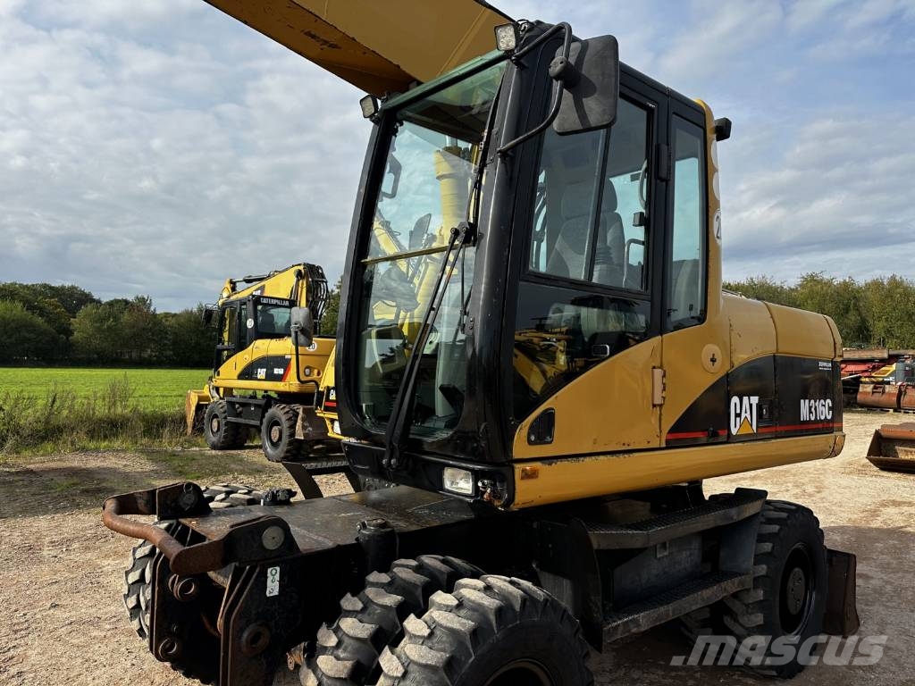 CAT M 316 C full Hydr. Klima German machine ! Mobilbagger