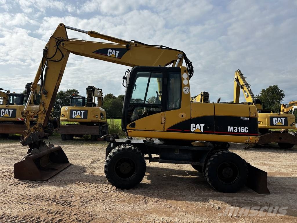 CAT M 316 C full Hydr. Klima German machine ! Mobilbagger