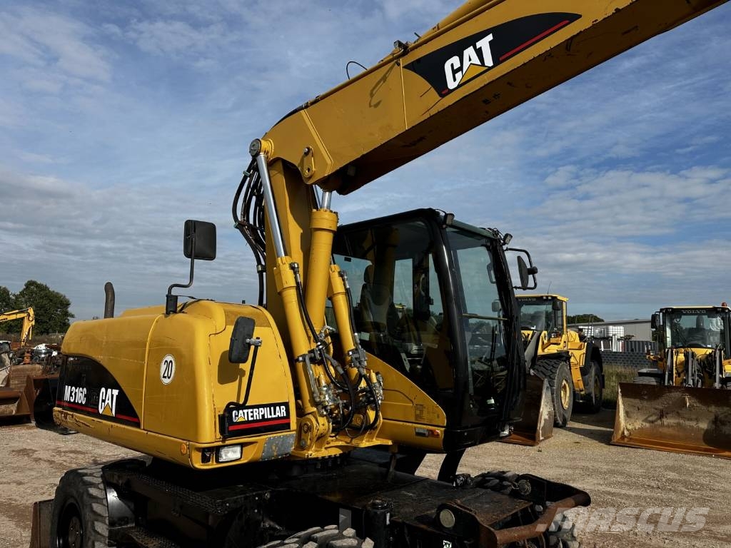 CAT M 316 C full Hydr. Klima German machine ! Mobilbagger