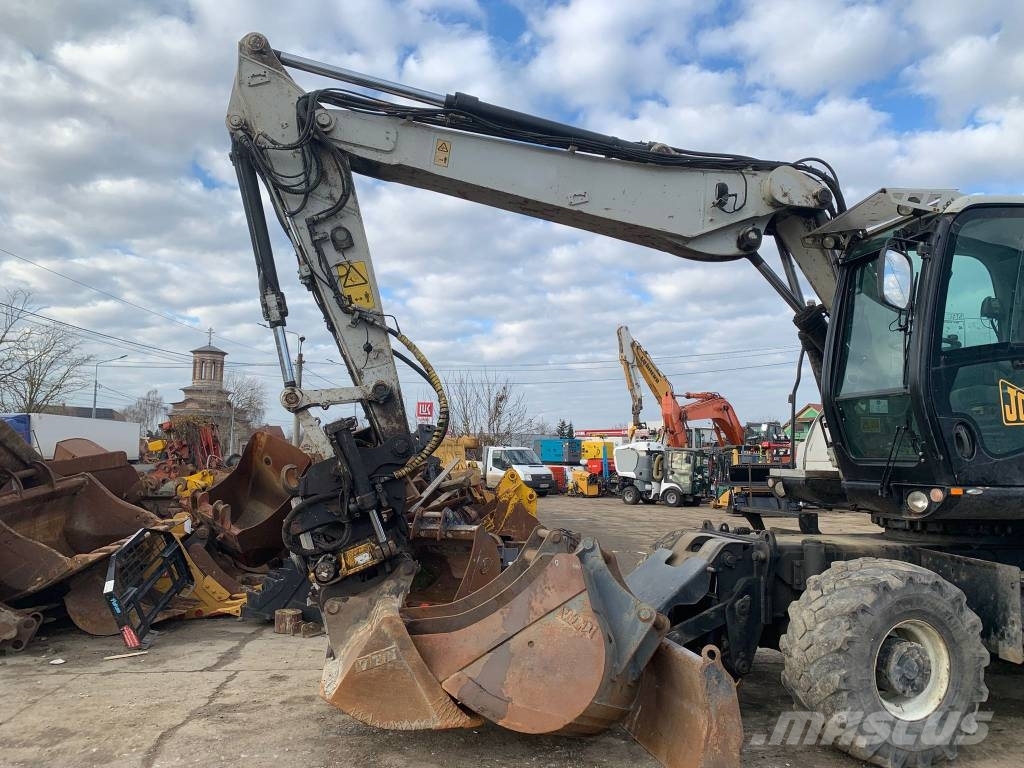 JCB JS145W+Engcon Rototilt EC219 Excavadoras de ruedas