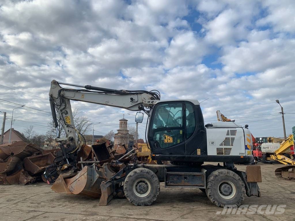 JCB JS145W+Engcon Rototilt EC219 Excavadoras de ruedas