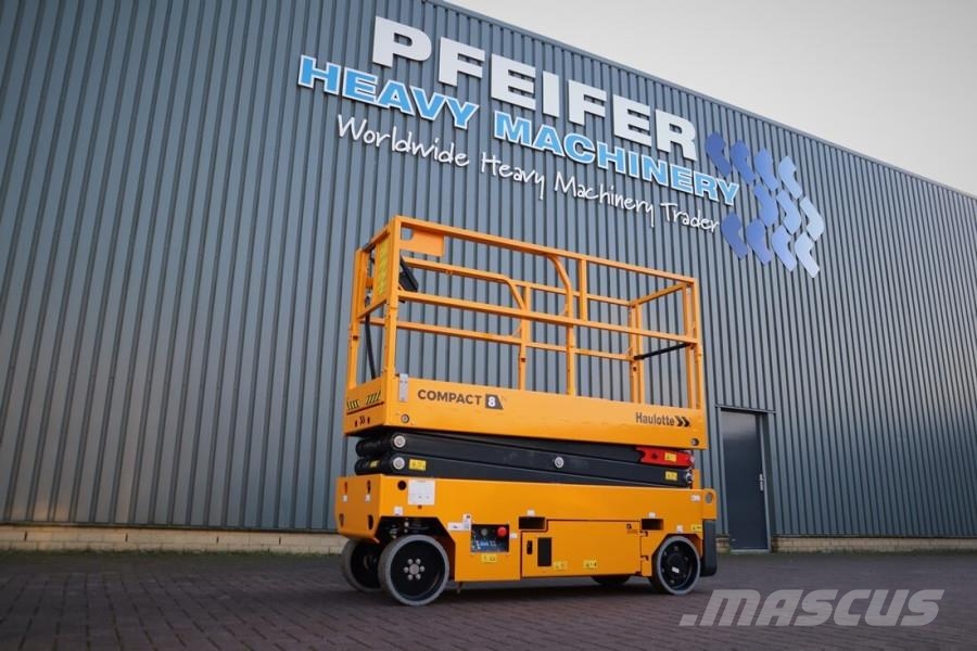 Haulotte Compact 8N Valid inspection, *Guarantee! 8m Workin Scissor lifts