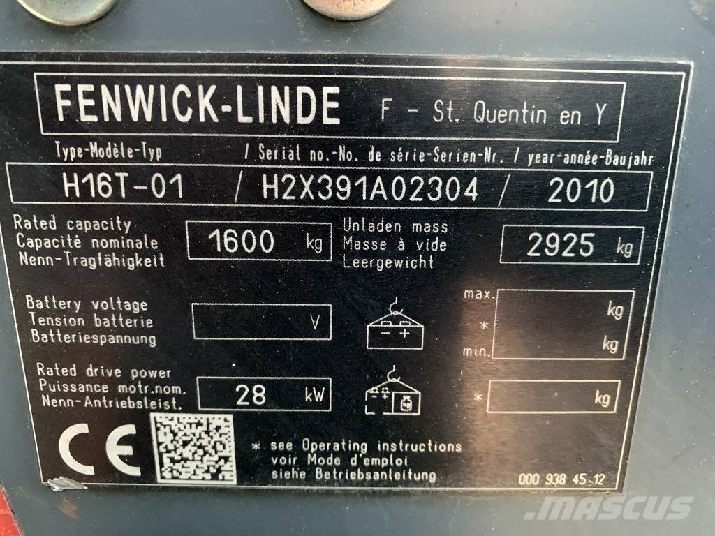 Linde H16T-01 V-3071 OB Stivuitor GPL