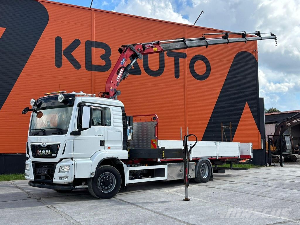 MAN TGS 18.420 4X4 COPMA 220.6 / PLATFORM L=6384 mm Camioane cu macara