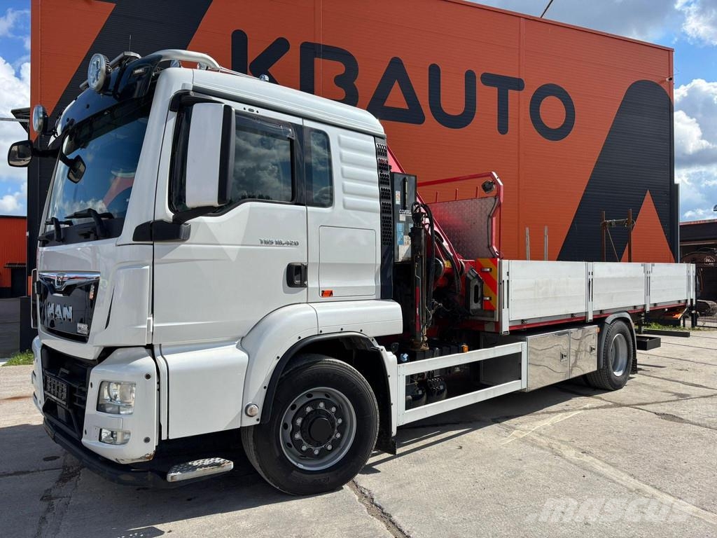 MAN TGS 18.420 4X4 COPMA 220.6 / PLATFORM L=6384 mm Camioane cu macara